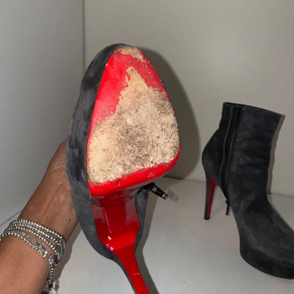Christian Louboutin  Daff Bootie Dark Gray Platform - Picture 4 of 7